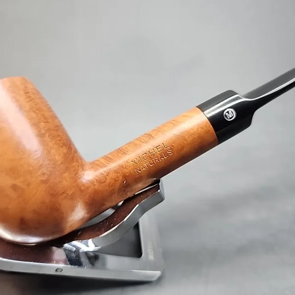 Michel Naturals 9436, Saddle Straight Billiard Estate Briar Pipe, Unsmoked [SOLD OUT] - Image 4
