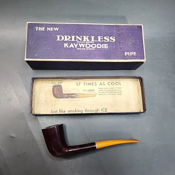 1930s Kaywoodie Rock Ambera 7609, Estate Briar Pipe [SOLD OUT] - Image 4