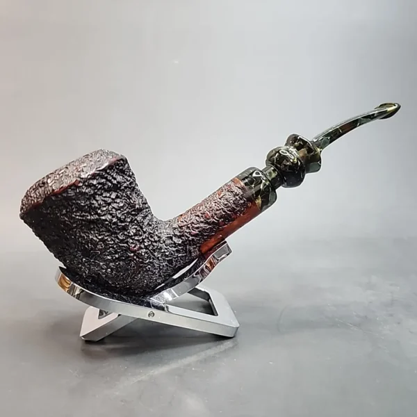 Ardor Urano Rusticated Straight Rhodesian Estate Briar Pipe, Italian Estates [SOLD OUT] - Image 4