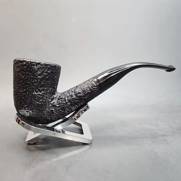 Savinelli Polo Giant 9552 EX, Sandblasted Bent Dublin Estate Briar Pipe [SOLD OUT] - Image 4