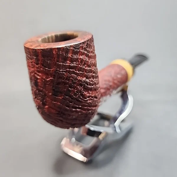 Nathan Armentrout Sandblasted Straight Billiard Estate Briar Pipe [SOLD OUT] - Image 4