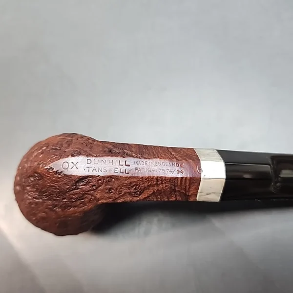 1954 Patent Era Dunhill Tanshell OX Straight Bulldog Estate Briar Pipe, English Estates [SOLD OUT] - Image 4