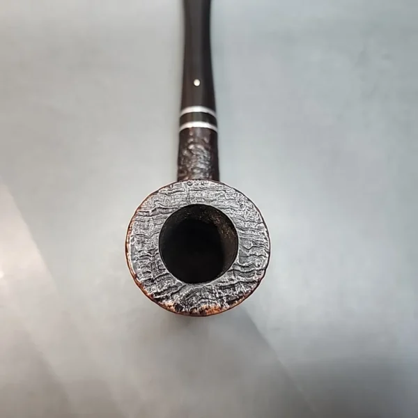 1985 Dunhill Shell 5105 F, Straight Sandblasted Dublin Estate Briar Pipe, 6mm [SOLD OUT] - Image 5