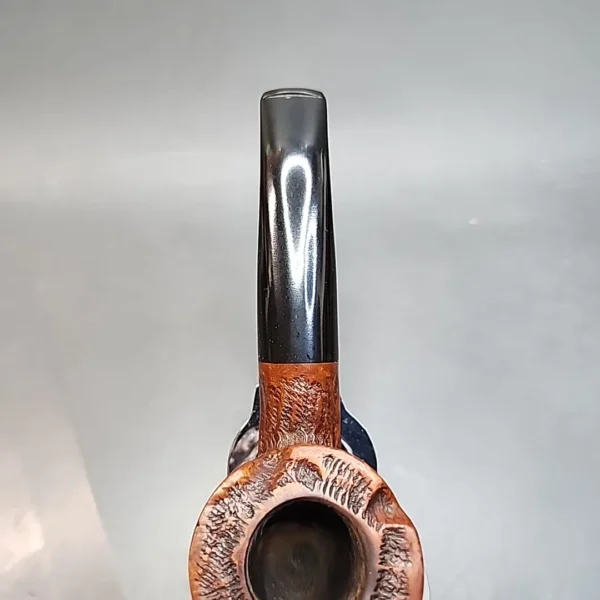 Custombilt Partially Rusticated Squat Pot Estate Briar Pipe [SOLD OUT] - Image 5