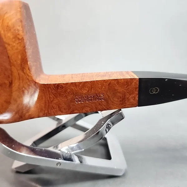 Colossals Custom Made Smooth Panel Briar Pipe, American Estates - Image 5