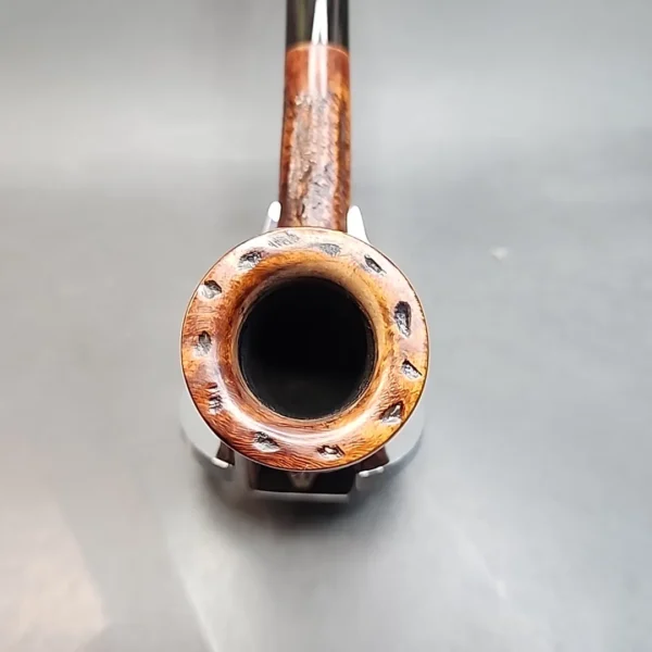 Custombilt Partially Rusticated Straight Billiard Estate Briar Pipe [SOLD OUT] - Image 5