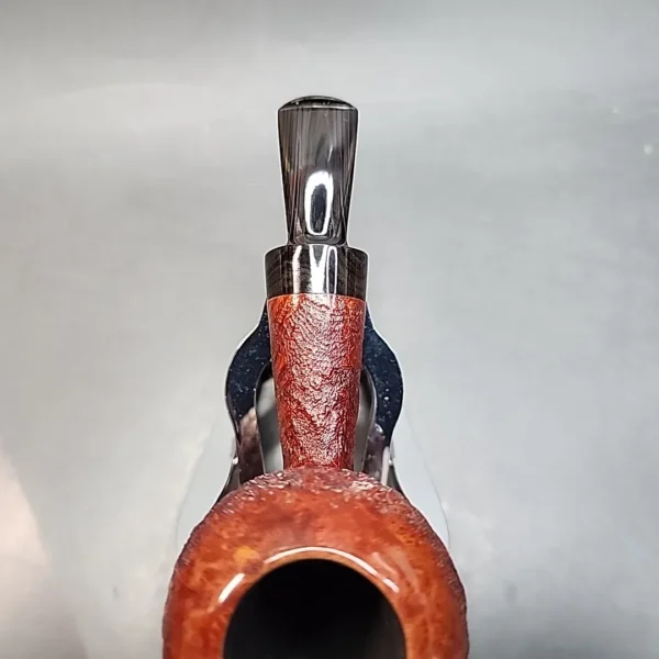 Nathan Armentrout Sandblasted Tomato Handmade Briar Pipe, Unsmoked [SOLD OUT] - Image 5