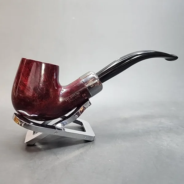 James Upshall Tilshead FH 6, Army Mount Bent Billiard Estate Briar Pipe, Unsmoked [SOLD OUT] - Image 5