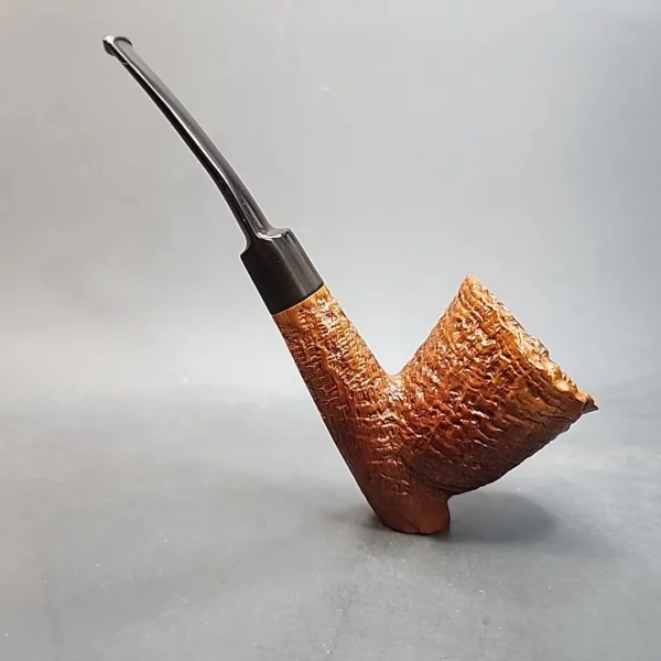 Wilmer Sandblasted Ring Grain Faux Cavalier Estate Briar Pipe, English Estates [SOLD OUT] - Image 5