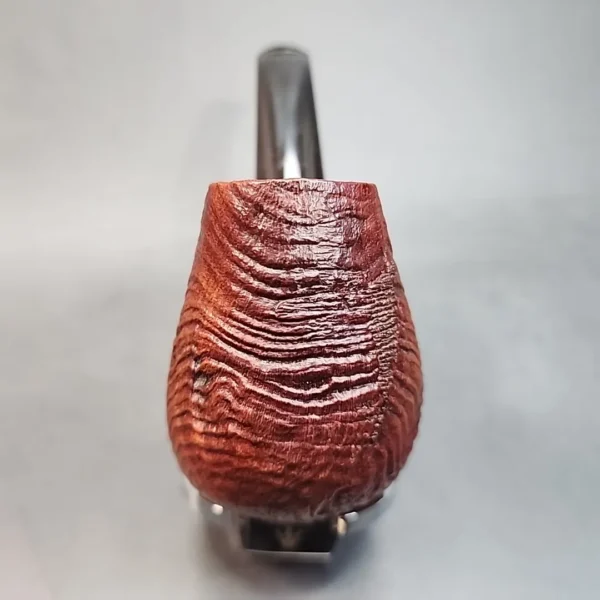 Bjarne Nielsen Signature Grade, Sandblasted Bent Egg, Estate Briar Pipe, Danish Estates [SOLD OUT] - Image 5