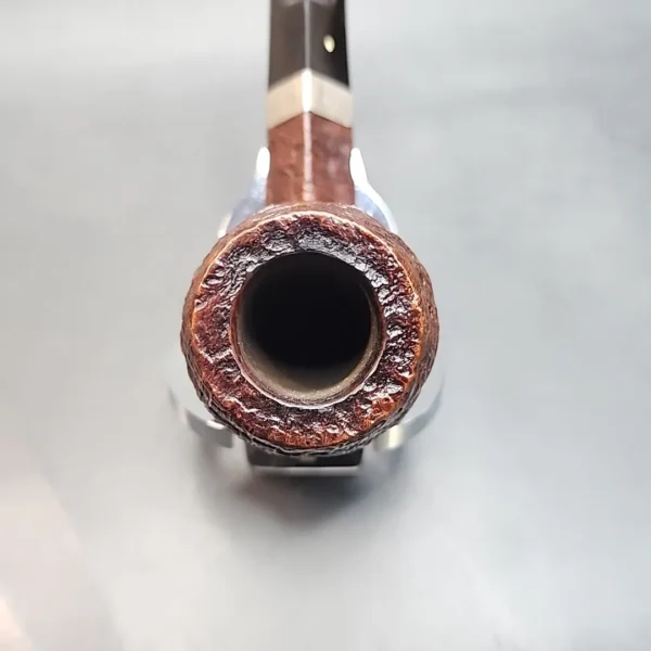1954 Patent Era Dunhill Tanshell OX Straight Bulldog Estate Briar Pipe, English Estates [SOLD OUT] - Image 5