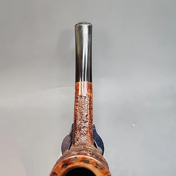 Custombilt Partially Rusticated Straight Billiard Estate Briar Pipe [SOLD OUT] - Image 6