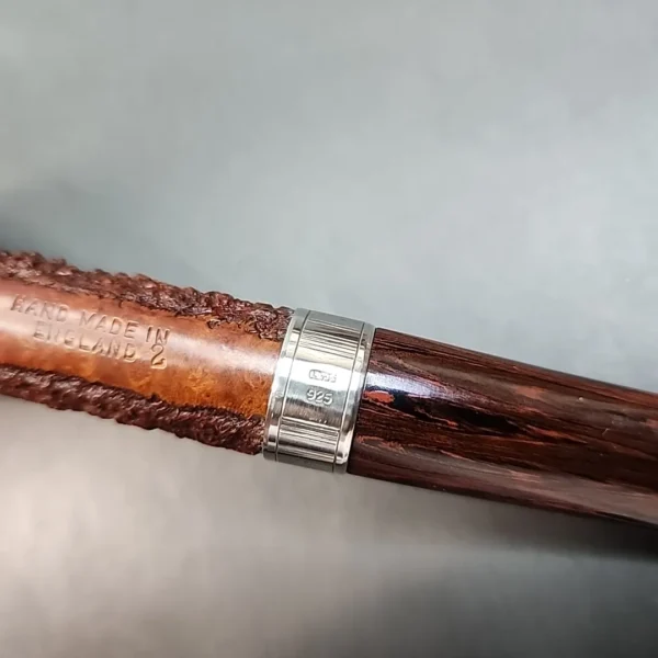 Ferndown Antique Bark, Les Wood Rusticated Canadian Estate Briar Pipe, Unsmoked [SOLD OUT] - Image 6
