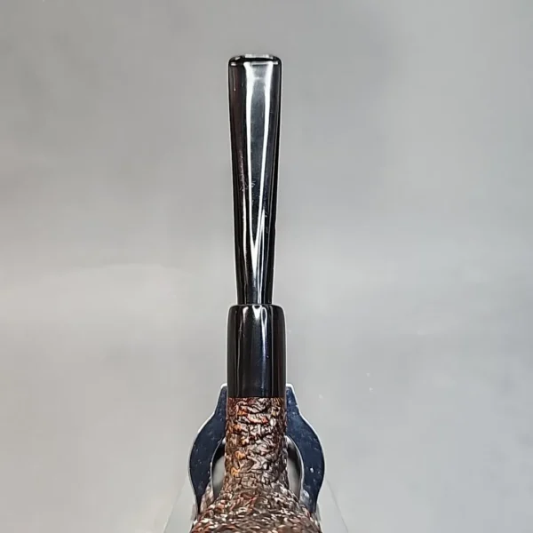 Castello Sea Rock Rusticated Stacked Billiard Military Mount Estate Briar Pipe [SOLD OUT] - Image 6