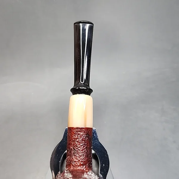 Trey Rice Pipe, Sandblasted Danish Straight Billiard Estate Briar Pipe, American Estates [SOLD OUT] - Image 6