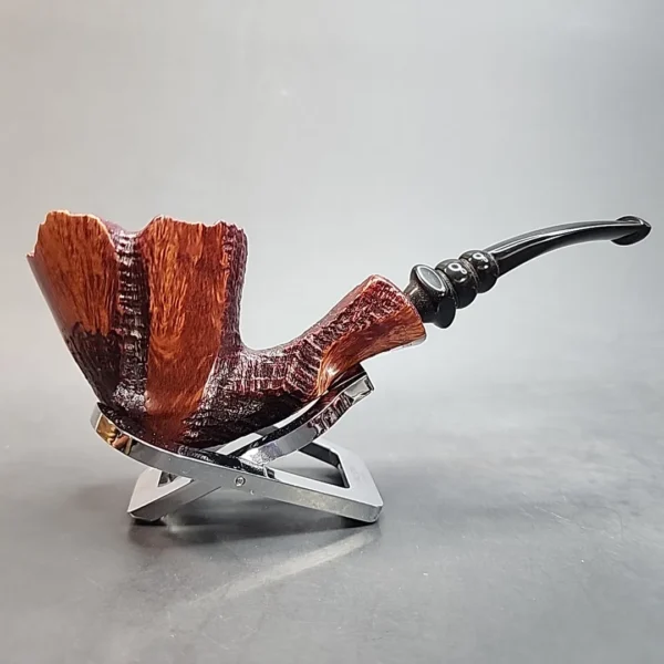 Unsmoked Frasorteret Partially Sandblasted Freehand Estate Briar Pipe, Danish [SOLD OUT] - Image 6