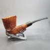 Wilmer Sandblasted Ring Grain Faux Cavalier Estate Briar Pipe, English Estates [SOLD OUT] - Image 6