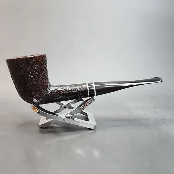 1985 Dunhill Shell 5105 F, Straight Sandblasted Dublin Estate Briar Pipe, 6mm [SOLD OUT] - Image 7