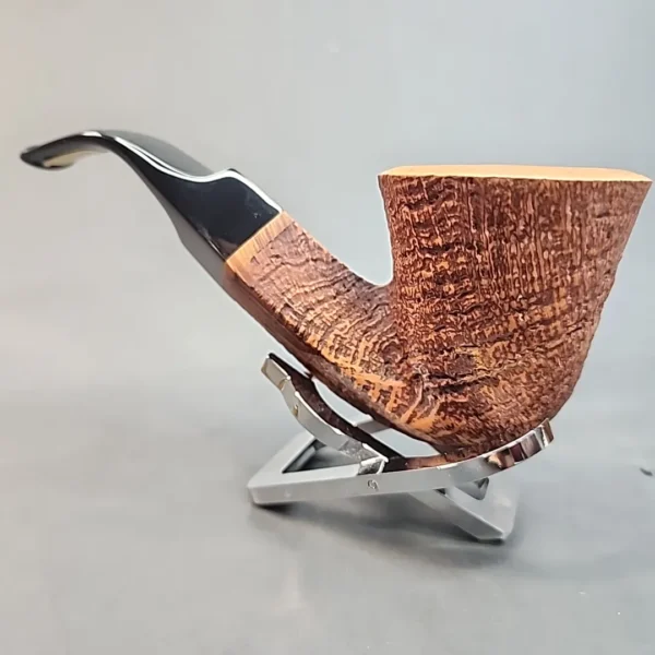 Ser Jacopo Sandblasted Bent Dublin Estate Briar Pipe, Unsmoked [SOLD OUT] - Image 7