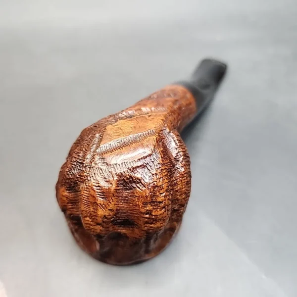 Custombilt Partially Rusticated Squat Pot Estate Briar Pipe [SOLD OUT] - Image 7