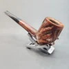 Custombilt Partially Rusticated Straight Billiard Estate Briar Pipe [SOLD OUT] - Image 7