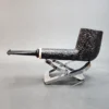 Nathan Armentrout Sandblasted Lumberman with Mammoth, Handmade Briar Pipe [SOLD OUT] - Image 7