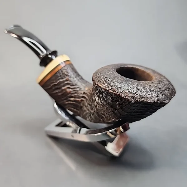Jody Davis Friar C08, Sandblasted Bent Dublin Briar Pipe, American Estates [SOLD OUT] - Image 7