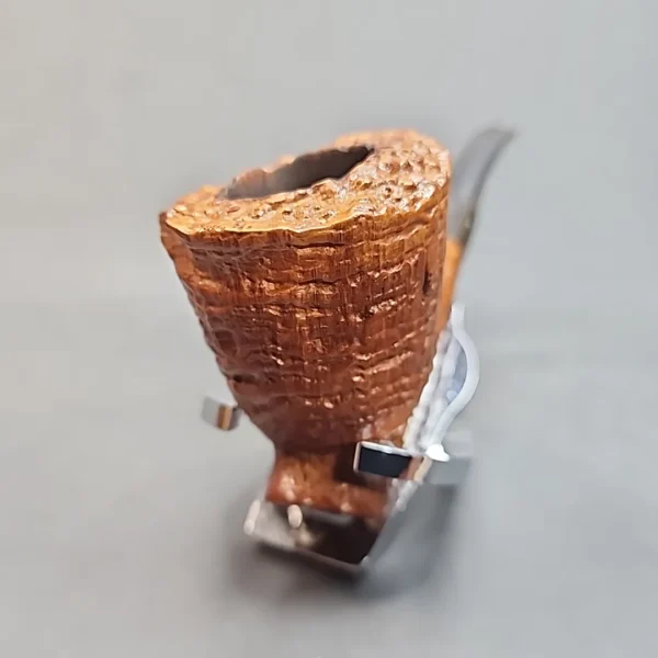 Wilmer Sandblasted Ring Grain Faux Cavalier Estate Briar Pipe, English Estates [SOLD OUT] - Image 7