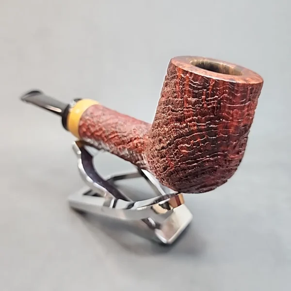 Nathan Armentrout Sandblasted Straight Billiard Estate Briar Pipe [SOLD OUT] - Image 7