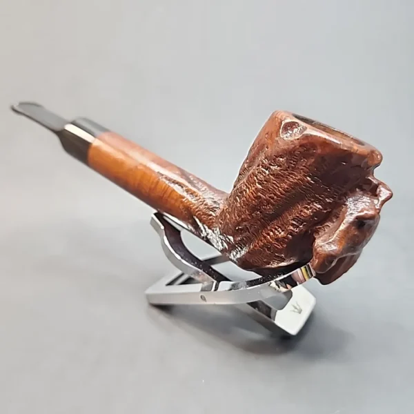 Custombilt Horse Rusticated Canadian Estate Briar Pipe, Rare (Eugene Rich Era) [SOLD OUT] - Image 7