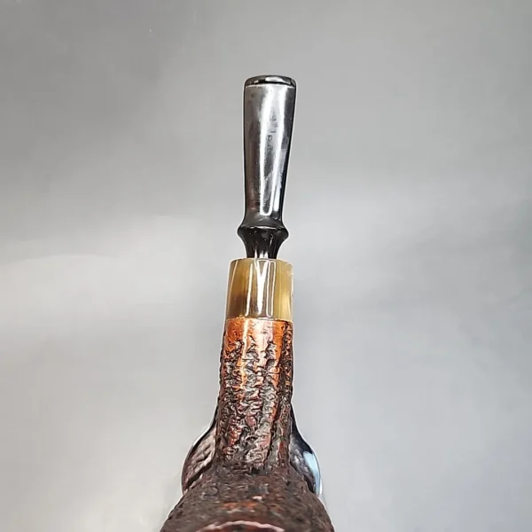 Caminetto Business 101 KS, Rusticated Brandy Estate Briar Pipe [SOLD OUT] - Image 7