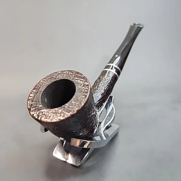 1985 Dunhill Shell 5105 F, Straight Sandblasted Dublin Estate Briar Pipe, 6mm [SOLD OUT] - Image 8