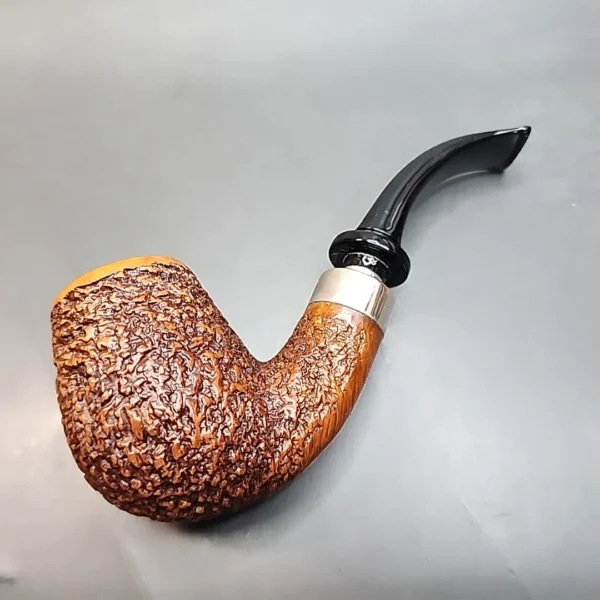 Il Ceppo Freeline F1692, Rusticated Bent Apple Spigot Estate Briar Pipe [SOLD OUT] - Image 8