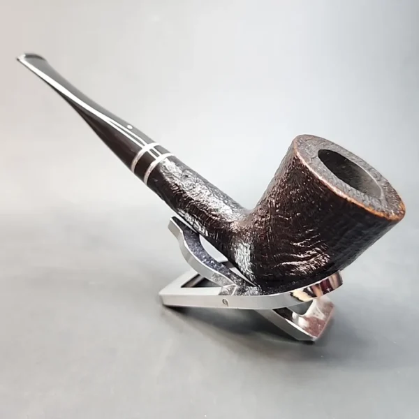 1985 Dunhill Shell 5105 F, Straight Sandblasted Dublin Estate Briar Pipe, 6mm [SOLD OUT] - Image 9