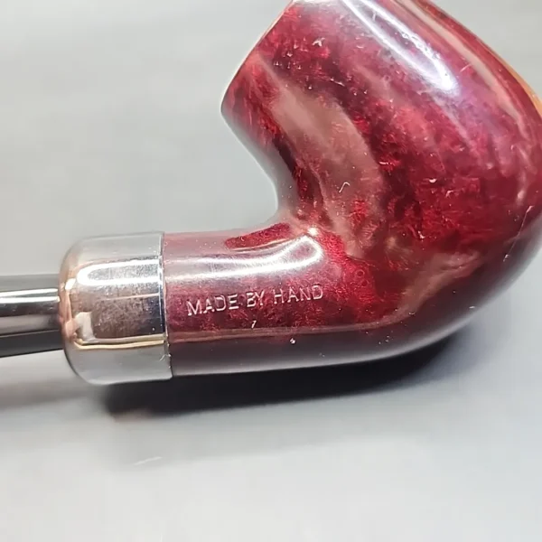 James Upshall Tilshead FH 6, Army Mount Bent Billiard Estate Briar Pipe, Unsmoked [SOLD OUT] - Image 9