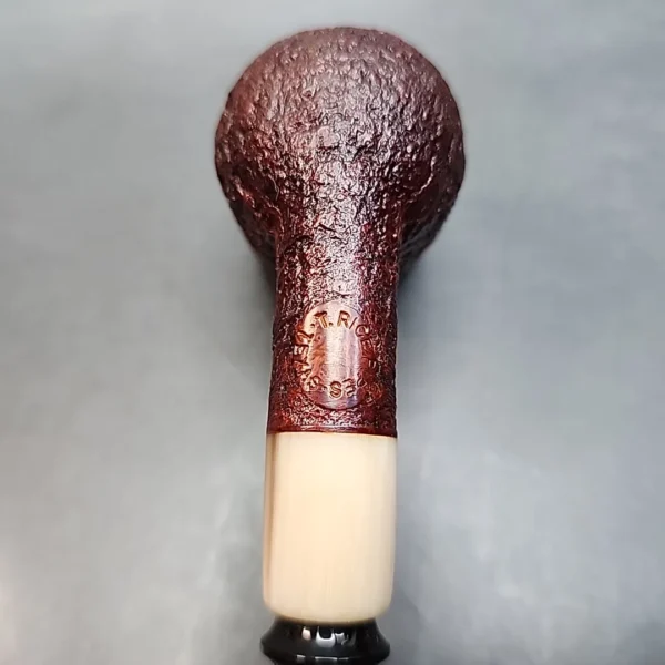Trey Rice Pipe, Sandblasted Danish Straight Billiard Estate Briar Pipe, American Estates [SOLD OUT] - Image 9