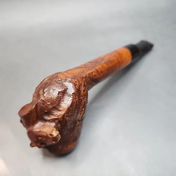 Custombilt Horse Rusticated Canadian Estate Briar Pipe, Rare (Eugene Rich Era) [SOLD OUT] - Image 9