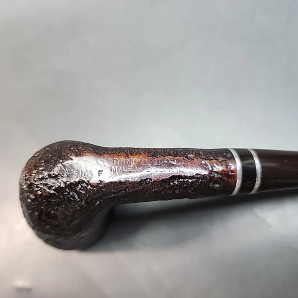 1985 Dunhill Shell 5105 F, Straight Sandblasted Dublin Estate Briar Pipe, 6mm [SOLD OUT] - Image 10