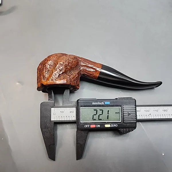 Custombilt Partially Rusticated Squat Pot Estate Briar Pipe [SOLD OUT] - Image 10