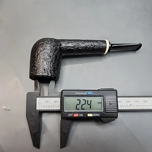 Nathan Armentrout Sandblasted Lumberman with Mammoth, Handmade Briar Pipe [SOLD OUT] - Image 11