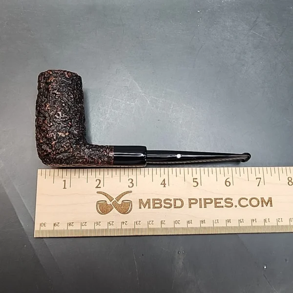 Castello Sea Rock Rusticated Stacked Billiard Military Mount Estate Briar Pipe [SOLD OUT] - Image 10