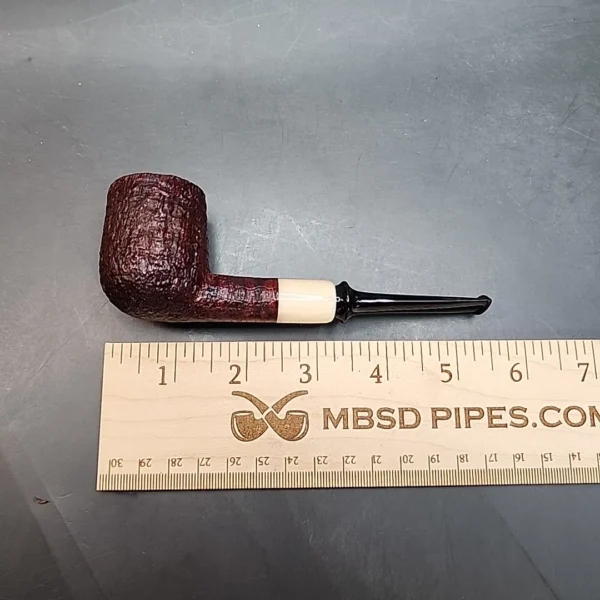 Trey Rice Pipe, Sandblasted Danish Straight Billiard Estate Briar Pipe, American Estates [SOLD OUT] - Image 10