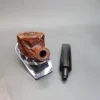 Custombilt Partially Rusticated Squat Pot Estate Briar Pipe [SOLD OUT] - Image 11