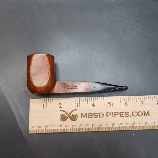 Colossals Custom Made Smooth Panel Briar Pipe, American Estates - Image 11