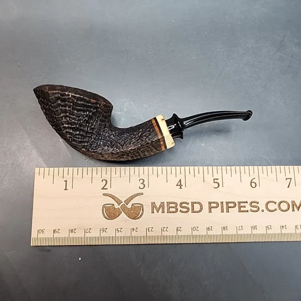 Jody Davis Friar C08, Sandblasted Bent Dublin Briar Pipe, American Estates [SOLD OUT] - Image 11