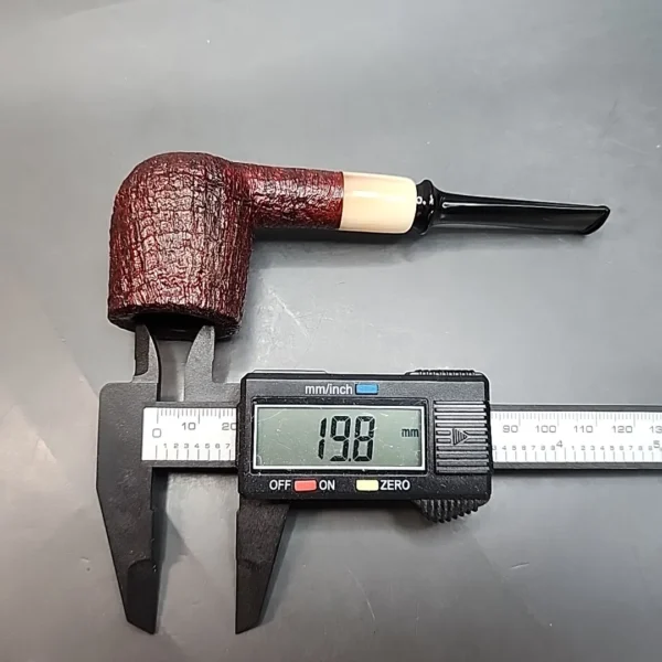 Trey Rice Pipe, Sandblasted Danish Straight Billiard Estate Briar Pipe, American Estates [SOLD OUT] - Image 11