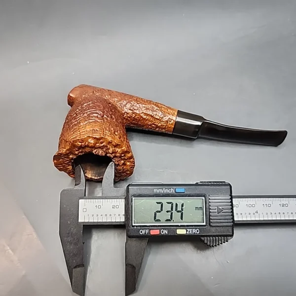 Wilmer Sandblasted Ring Grain Faux Cavalier Estate Briar Pipe, English Estates [SOLD OUT] - Image 11