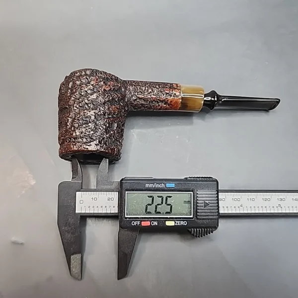 Caminetto Business 101 KS, Rusticated Brandy Estate Briar Pipe [SOLD OUT] - Image 11