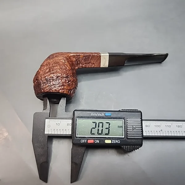 1954 Patent Era Dunhill Tanshell OX Straight Bulldog Estate Briar Pipe, English Estates [SOLD OUT] - Image 11