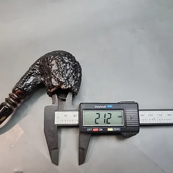 Jobey Stromboli Extra 30, Rusticated Bent Brandy Estate Briar Pipe, Italian Estates [SOLD OUT] - Image 12